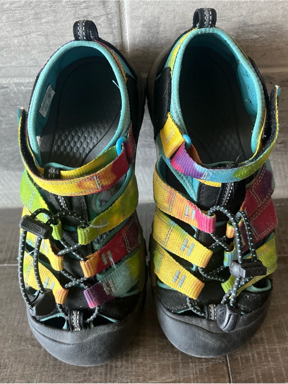 Keen Newport Sandals Kids  Waterproof Bungee Multi Color Shoes Size 3